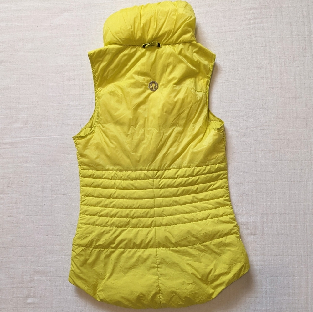 Lululemon Athletica Yellow Puffer Vest - Picture 8 of 14